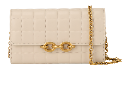 Le Maillon Chain Wallet, &pound;620, Handbags, White, Leather, Front view